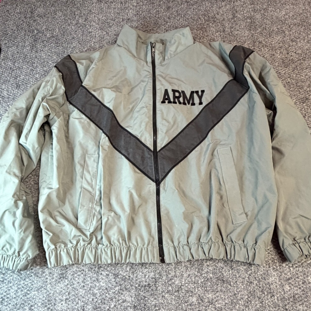 VTG US Army JWOD Skilcraft Jacket Windbreaker PFU Long Sleeve Full Zip Small
